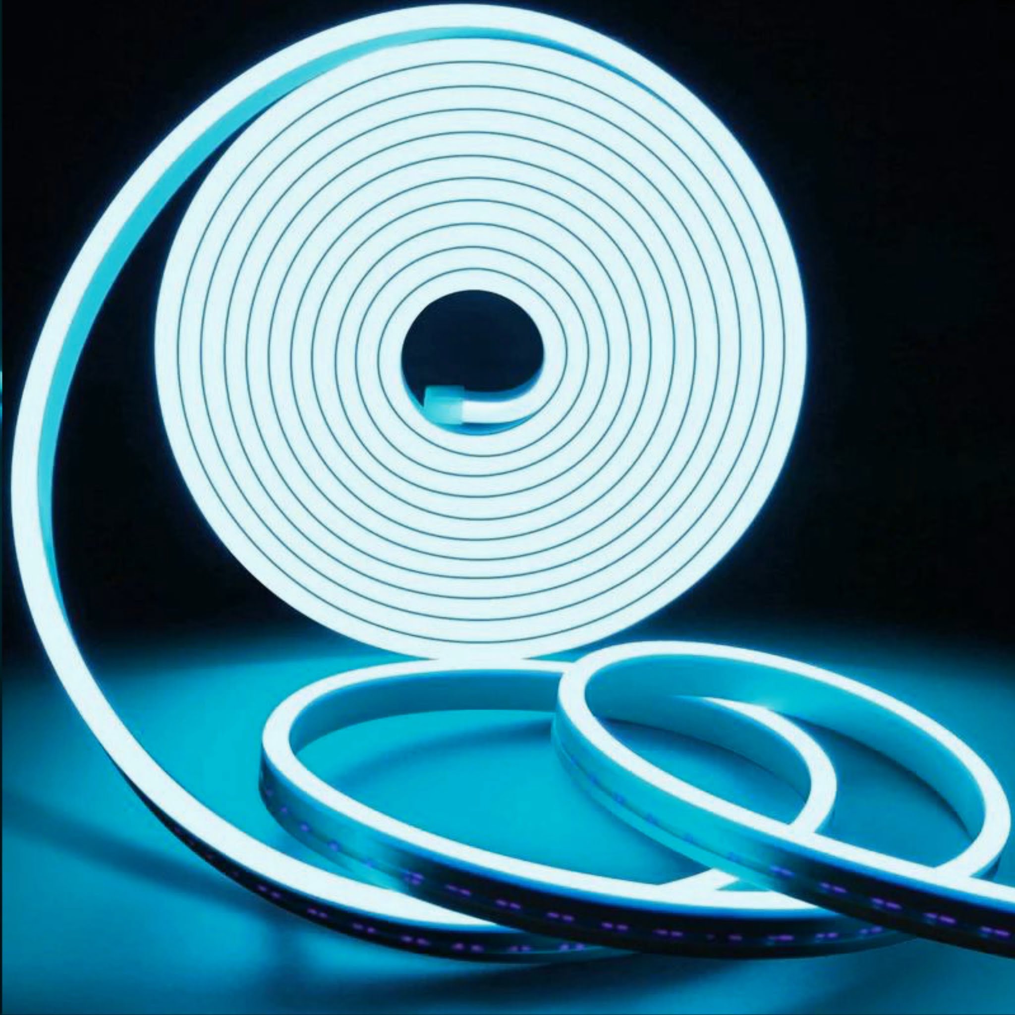 Ice Blue Neon Flex LED Strip Lights Fancelite