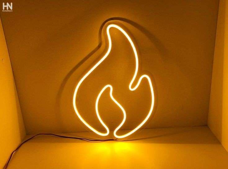 Flame Neon LED Sign