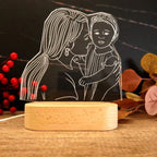 Personalized 3D Photo Acrylic LED Lamp