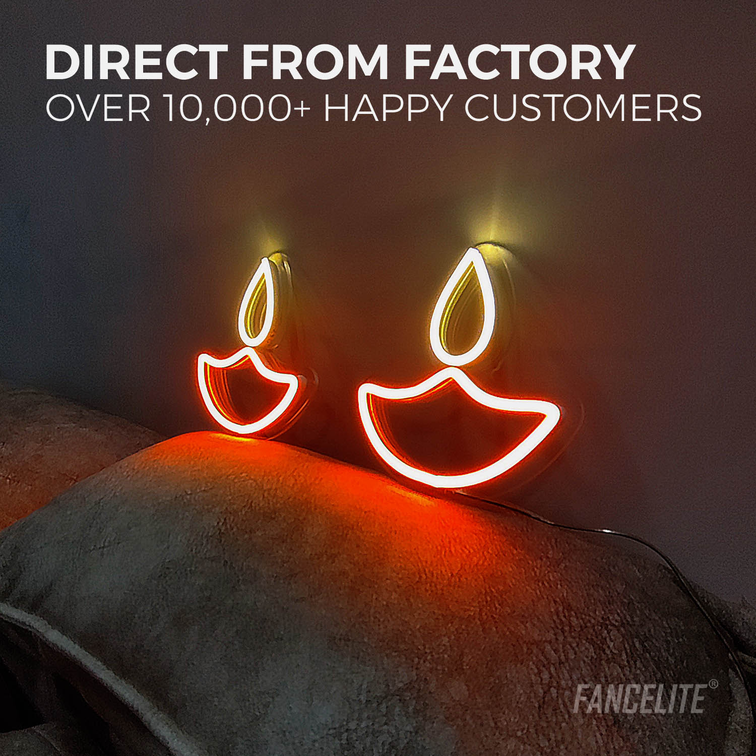 Diya Neon Light Sign
