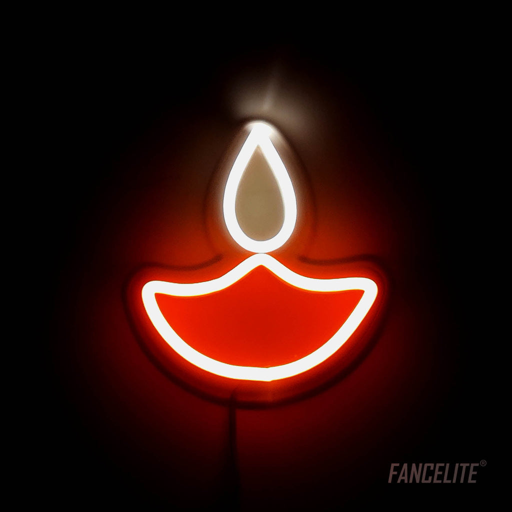 Diya Neon Light Sign
