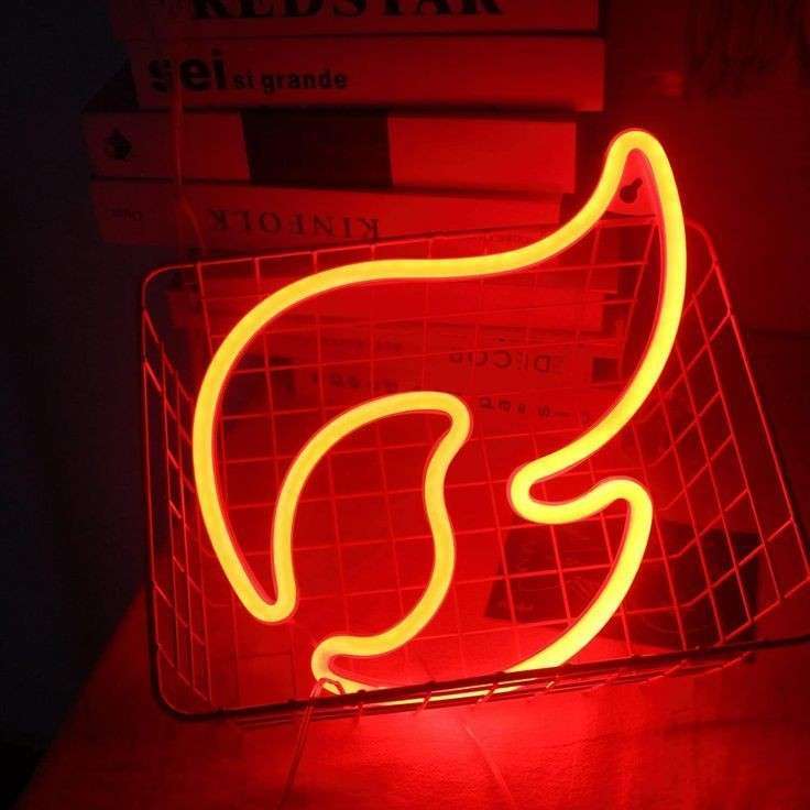 Flame Neon LED Sign