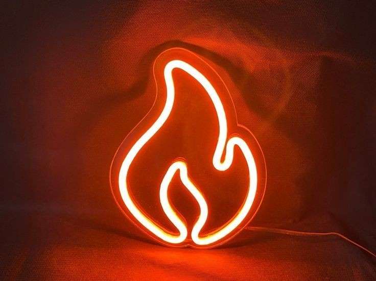 Flame Neon LED Sign