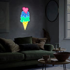 Ice Cream - Chill Treats UV Printed Neon Sign