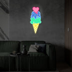 Ice Cream - Chill Treats UV Printed Neon Sign