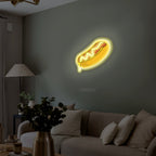 Sizzling Hot Dog UV Printed Neon Sign
