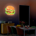 Burger Bliss UV Printed Neon Sign