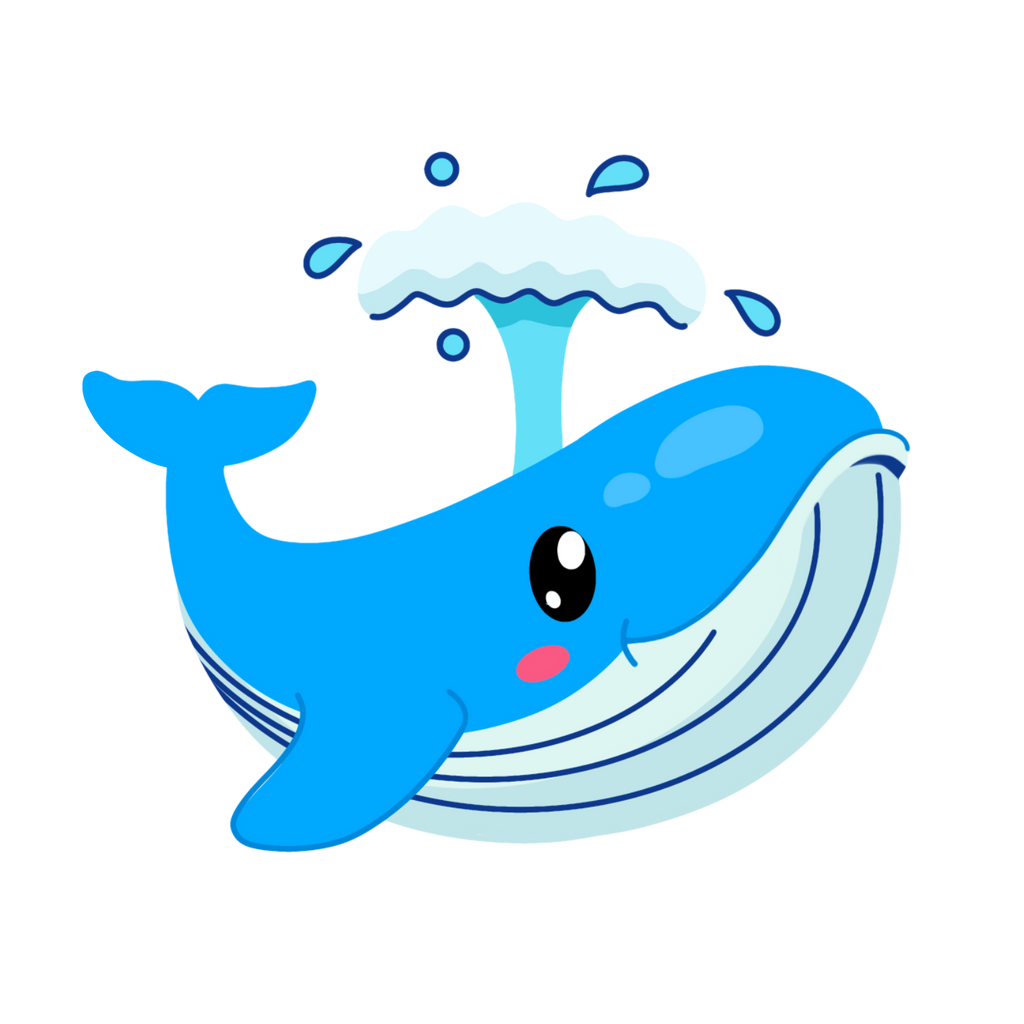 Blue Whale Theme UV Printed Neon Sign