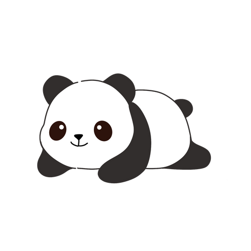 Cute Panda UV Printed Neon Sign
