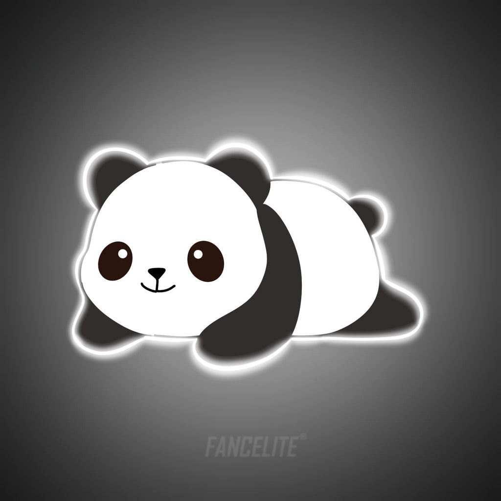Cute Panda UV Printed Neon Sign