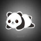 Cute Panda UV Printed Neon Sign