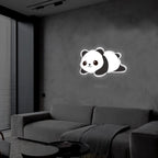 Cute Panda UV Printed Neon Sign