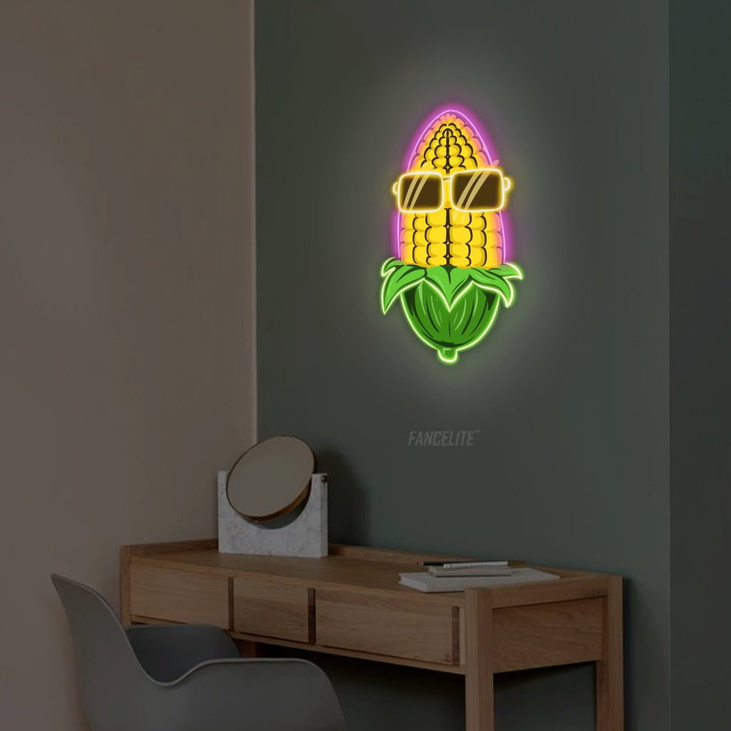 Corn Swag UV Printed Neon Sign