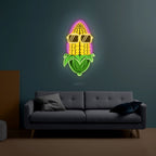Corn Swag UV Printed Neon Sign