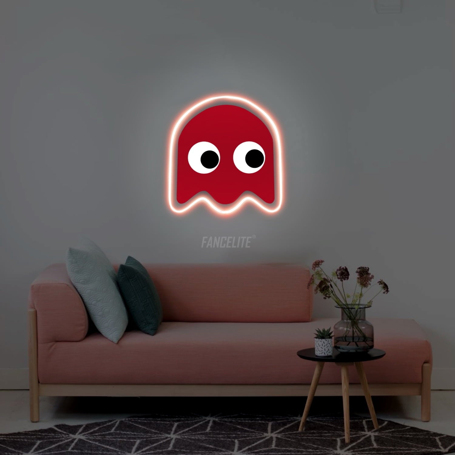 Pacman UV Printed Neon Sign