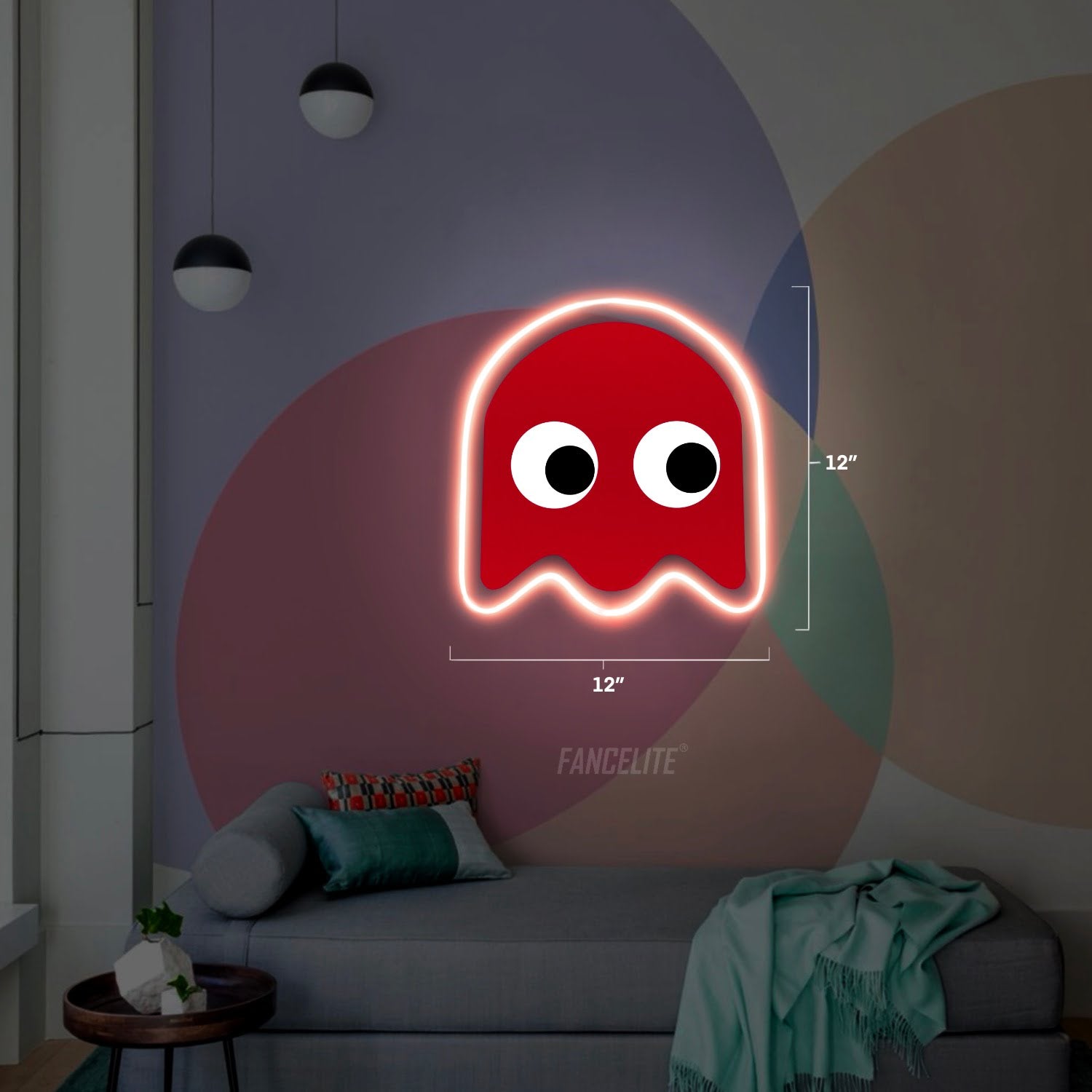 Pacman UV Printed Neon Sign