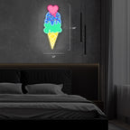 Ice Cream - Chill Treats UV Printed Neon Sign