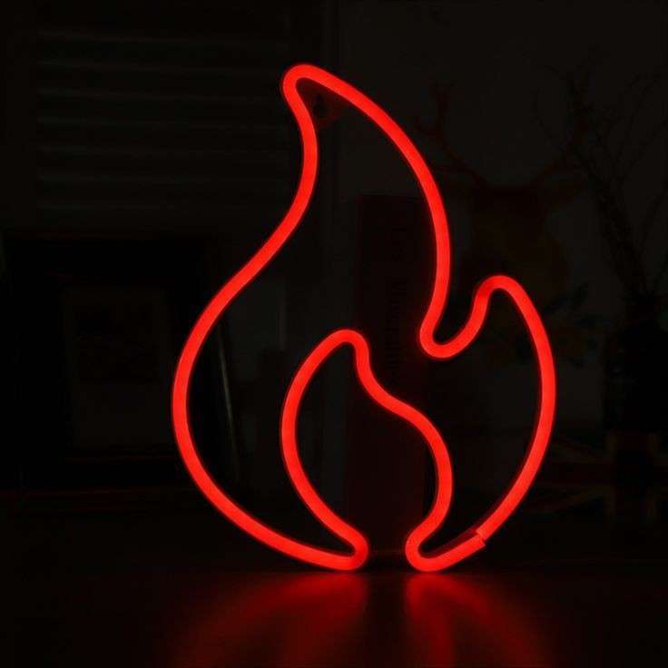 Flame Neon LED Sign