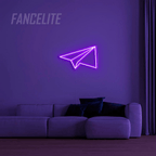 Paper Plane Mini Neon LED Sign