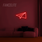 Paper Plane Mini Neon LED Sign