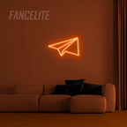 Paper Plane Mini Neon LED Sign