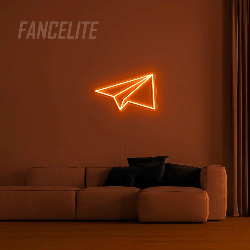 Paper Plane Mini Neon LED Sign