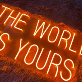 The World Is Yours Neon Light Sign