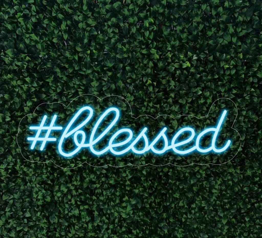 #Blessed Neon LED Sign - Fancelite