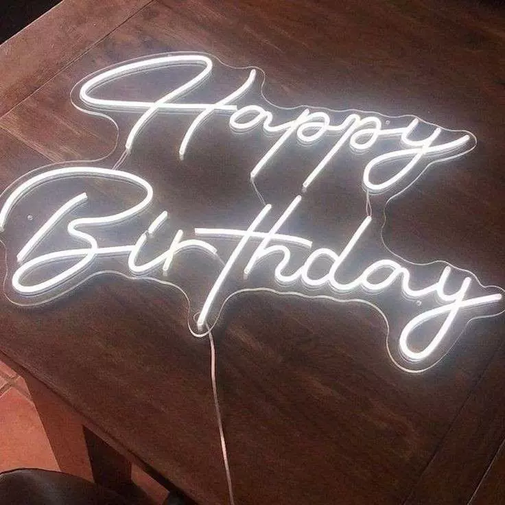 Happy Birthday LED Neon Sign
