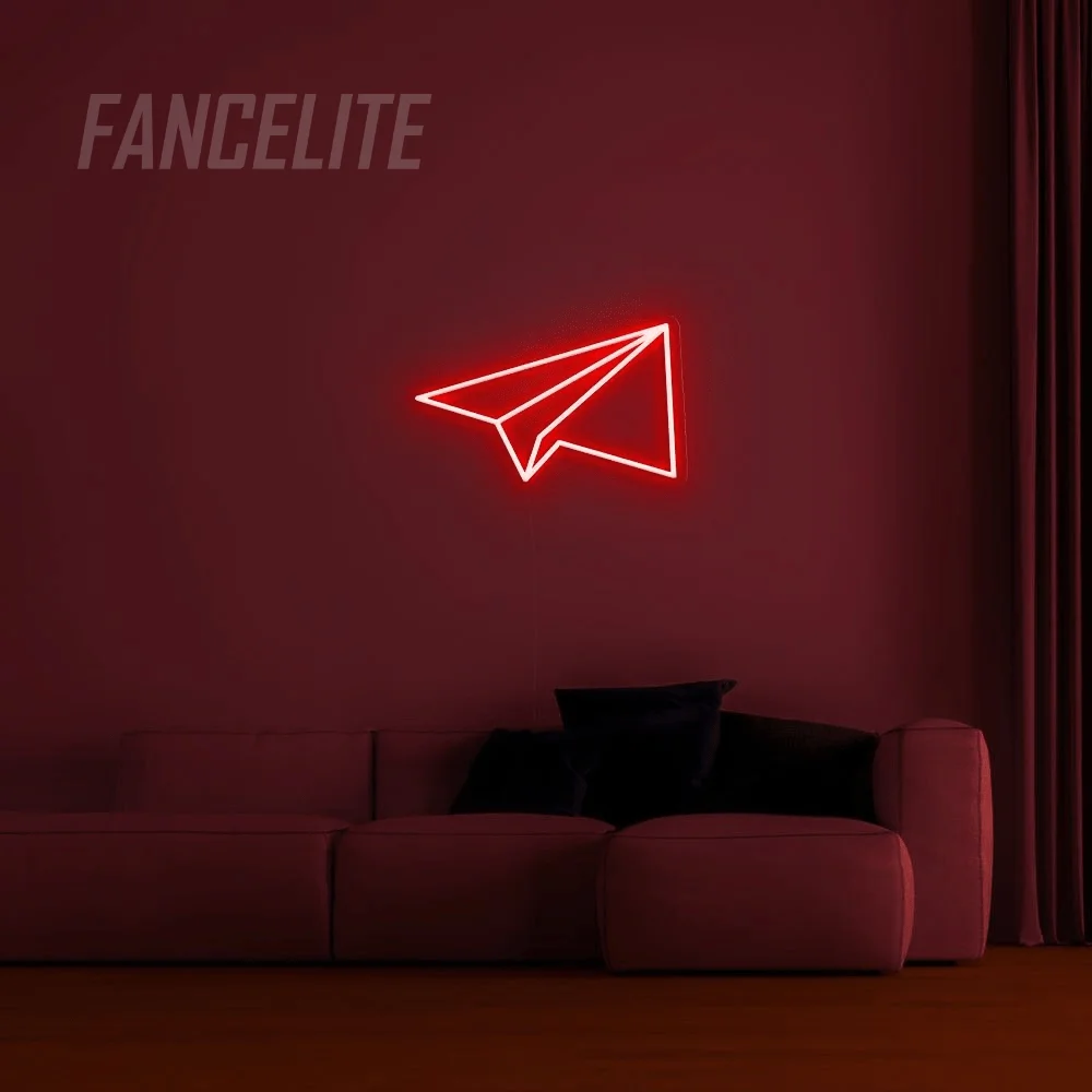 Paper Plane Mini Neon LED Sign - Image 4