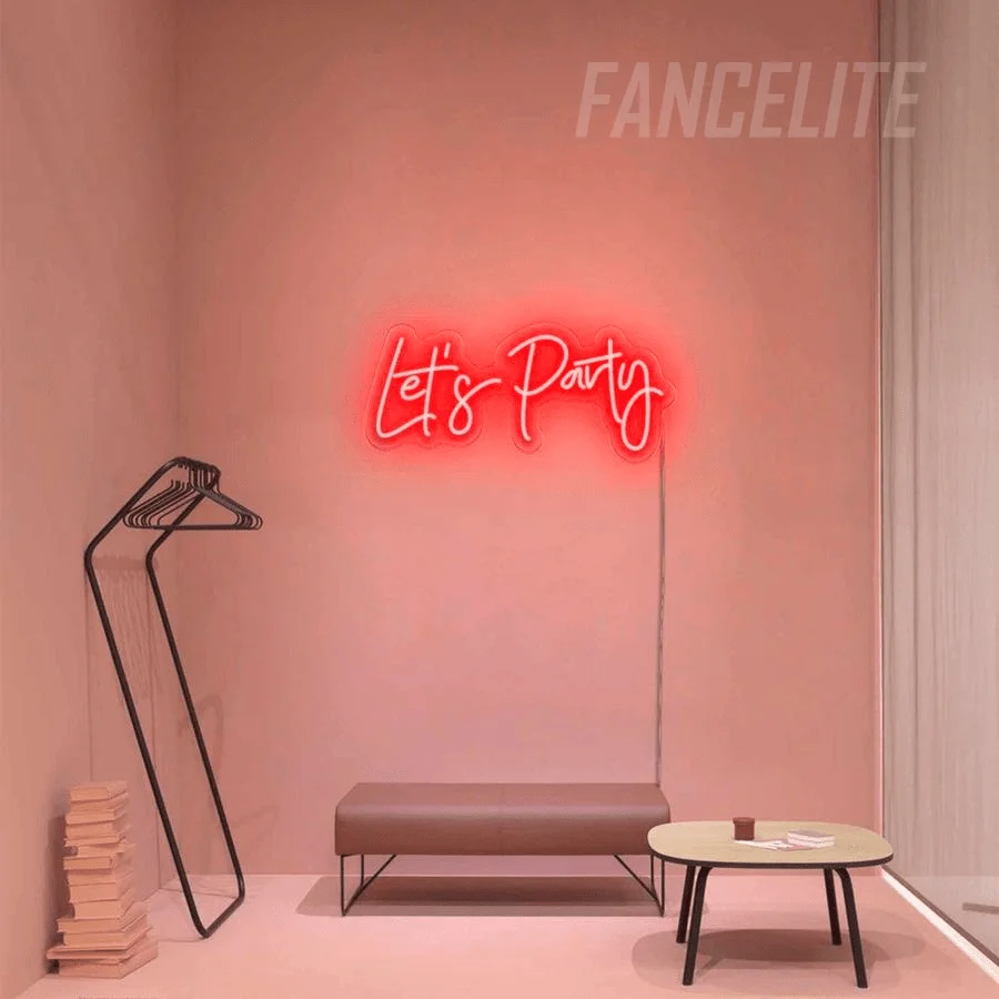 Let's Party Neon Light Sign - Image 3