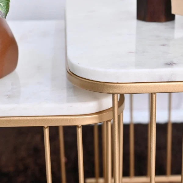 Premium Square Tethered Metallic Table Duo – Modern Luxury Redefined - Image 4