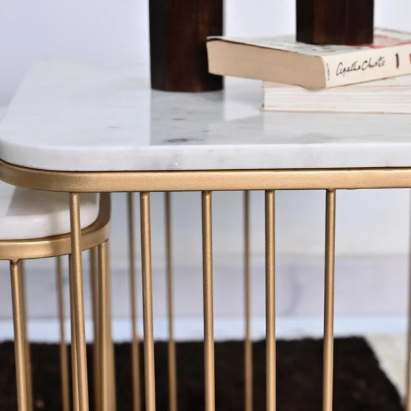 Premium Square Tethered Metallic Table Duo – Modern Luxury Redefined - Image 5