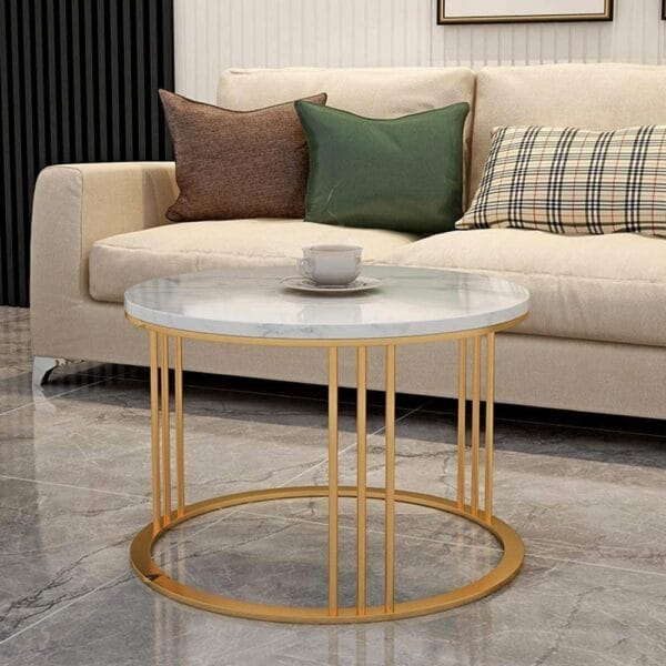Modern Classic Tethered Iron Coffee Table Duo - Image 3