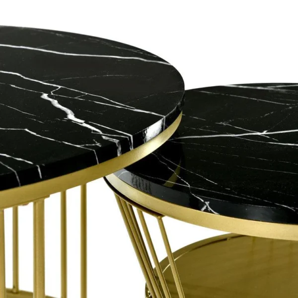 Minimalist Sleek Nesting Coffee Table Duo – Set of 2 - Image 7
