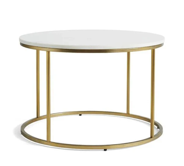 Marble Finish Round Coffee Table – Timeless Elegance for Modern Homes - Image 2