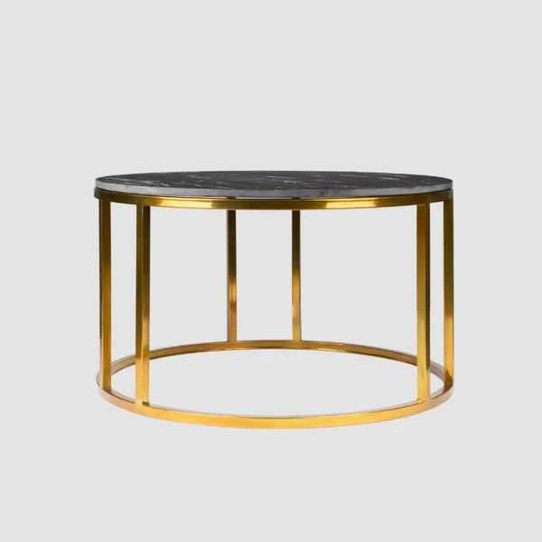 Modern Black & Gold Coffee Table – Elegant Statement Piece - Image 5