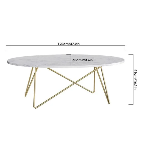 Elegant Coffee Table with Crossed Legs Design - Image 5