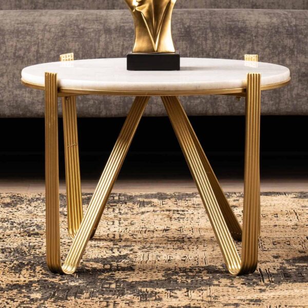 Contemporary Stainless Steel Coffee Table – Sleek & Modern - Image 2