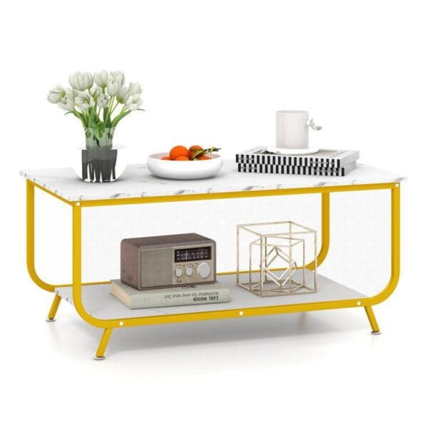 Wanstead 4-Leg Coffee Table with Smart Storage - Image 7