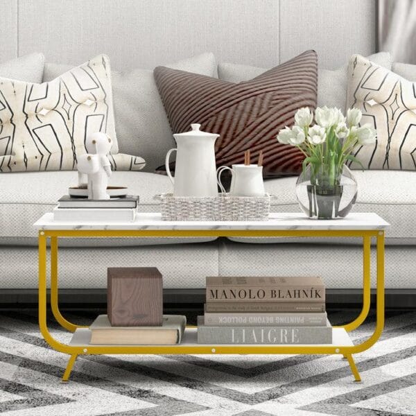 Wanstead 4-Leg Coffee Table with Smart Storage
