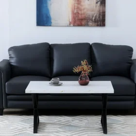 Modern White Metal Coffee Table – Sleek & Stylish Design