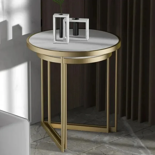 Golden Duo Nesting Side Tables (Set of 2) – Modern Metal Elegance - Image 4