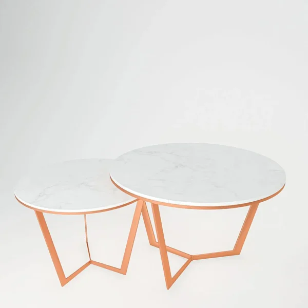 Copper Luxe Metallic Nesting Center Tables (Set of 2) - Image 6