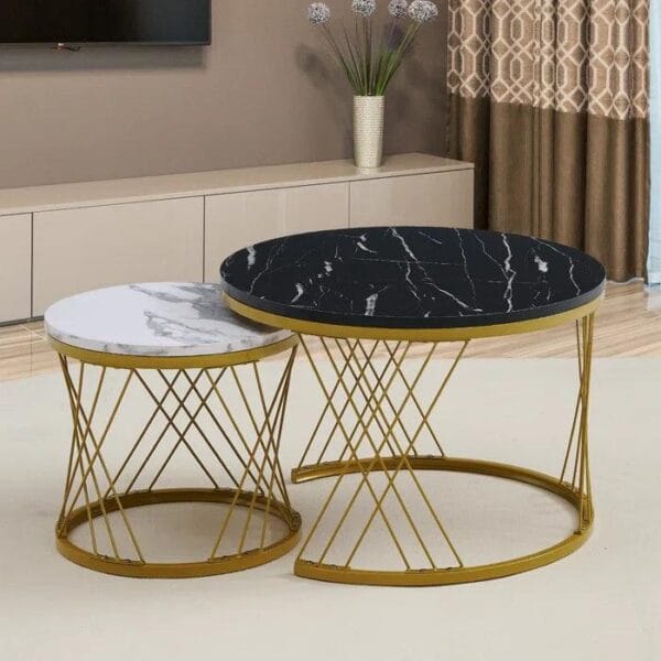 Modern Minimalist Nesting Coffee Tables – Stylish Set for Contemporary Living
