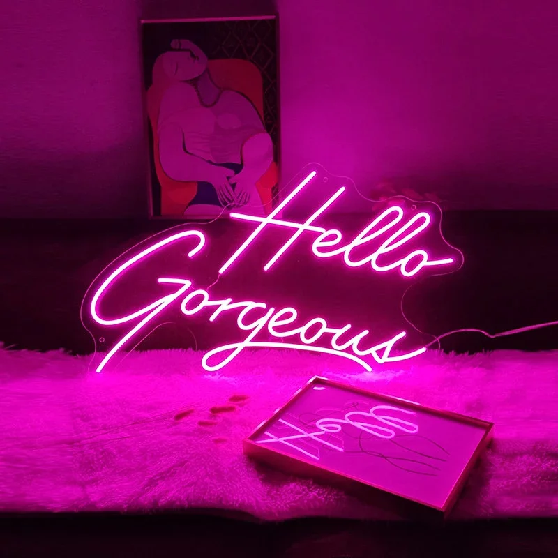 Hello Gorgeous Neon Light Sign