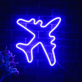 Plane Neon Sign