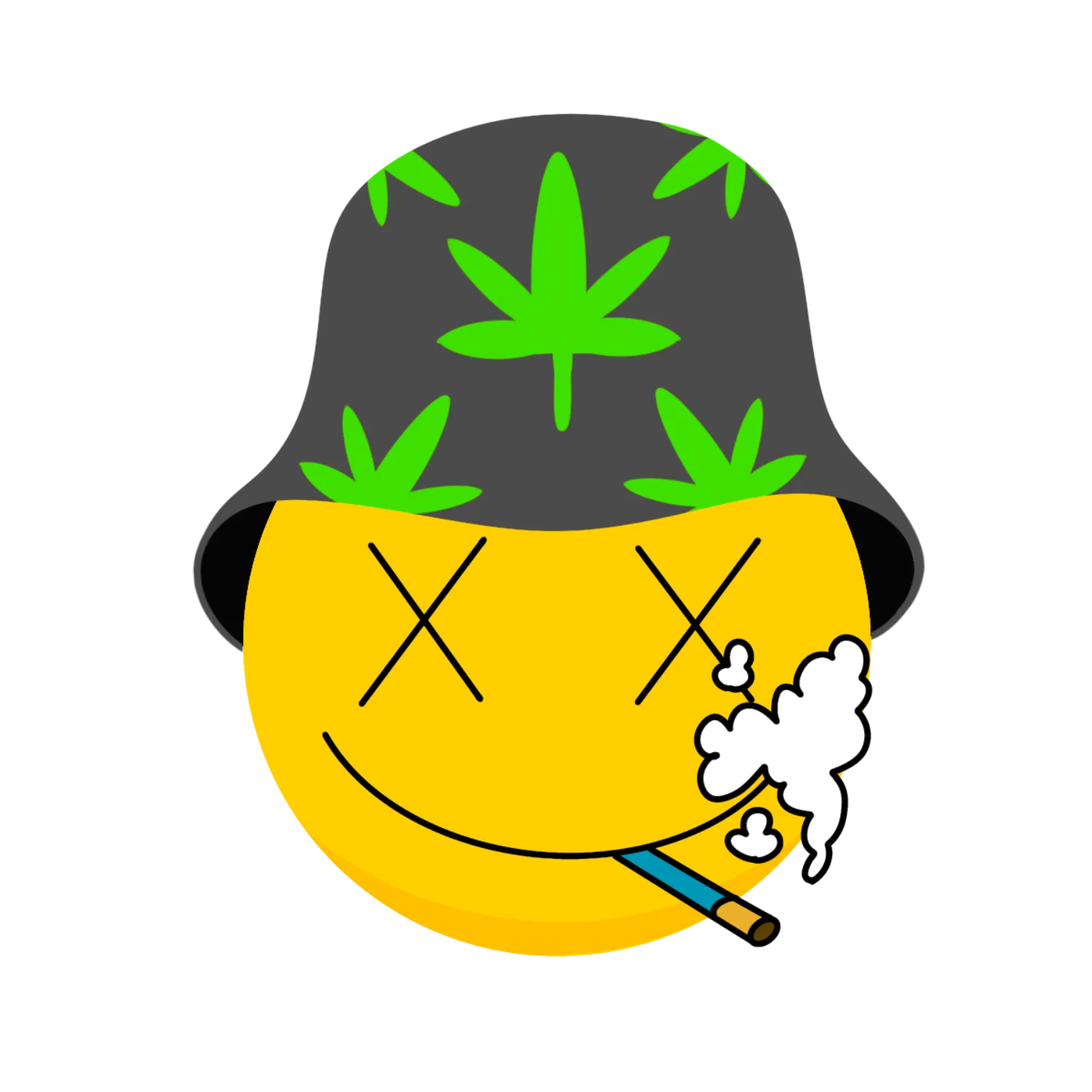 Smiley Face Puffer UV Printed Neon Sign - Image 4