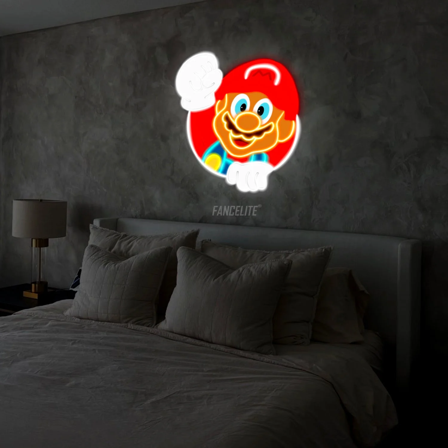 Mario UV Printed Neon Sign - Image 2