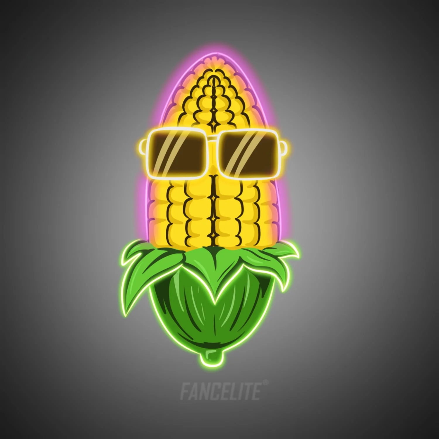 Corn Swag UV Printed Neon Sign - Image 3